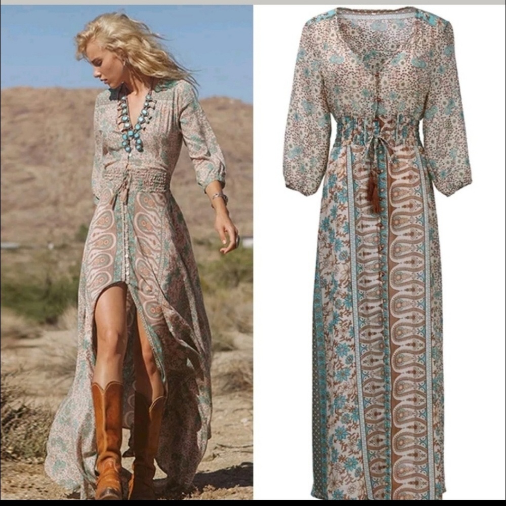 Chiffon Boho Women's  ,Sundress - Picture 5 of 6